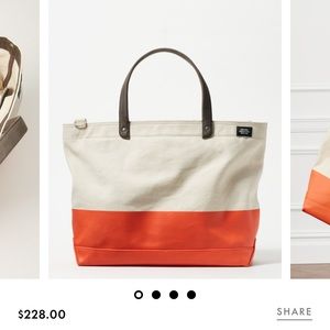 Jack Spade Dipped Industrial Canvas Coal Bag NWT